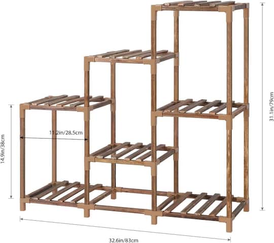 NEX™ 11 Shelf Wide Ladder Garden Plant Rack